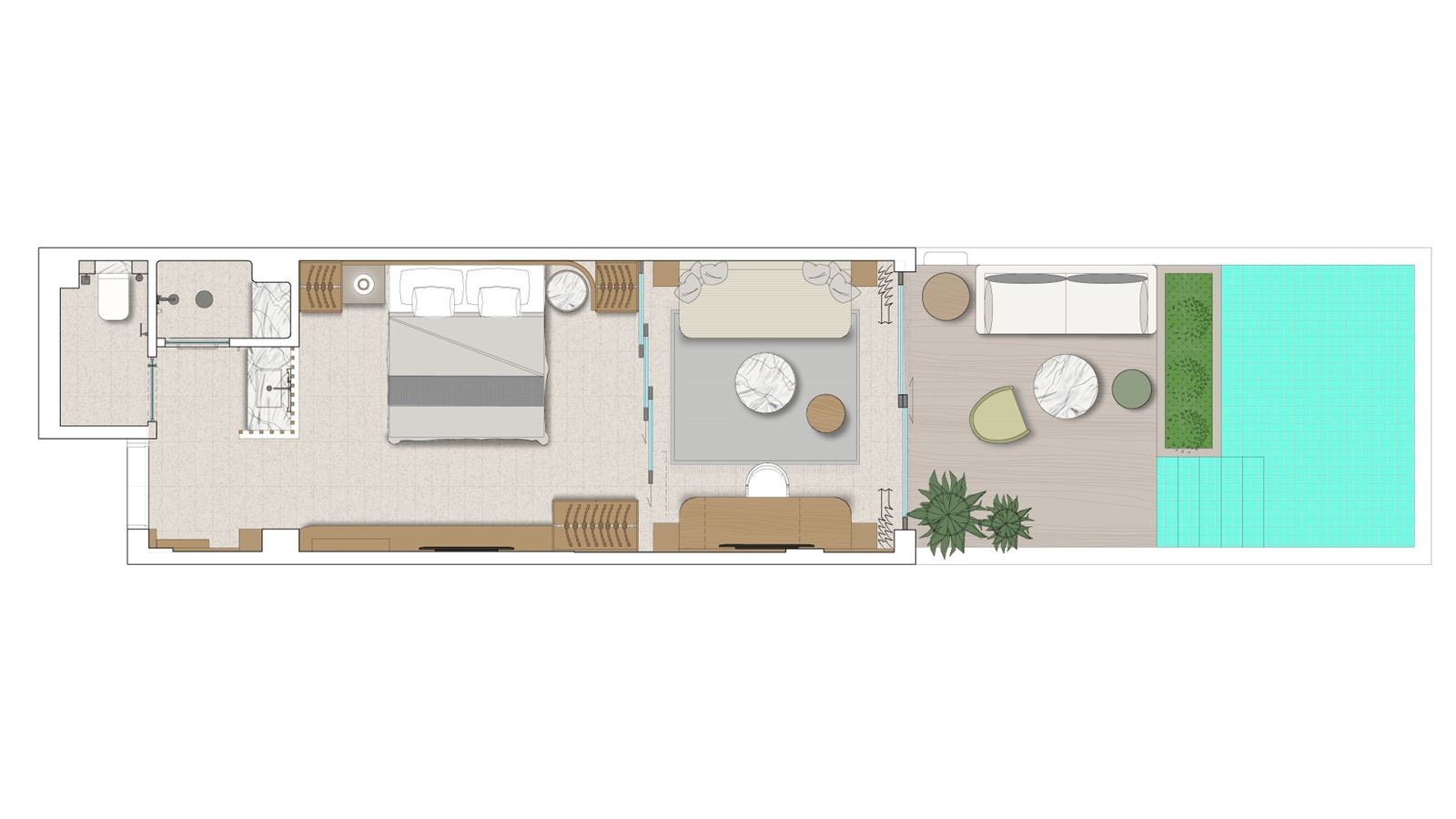 rooms-king-evergreen-1-bedroom-suite-with-individual-pool